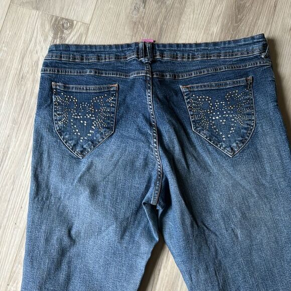Steve & Barry’s Bootcut Embellished Jeans 18R 18 - Picture 5 of 7